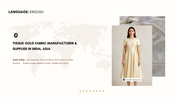 Tissue Gold Fabric Manufacturer & Supplier in India, Asia