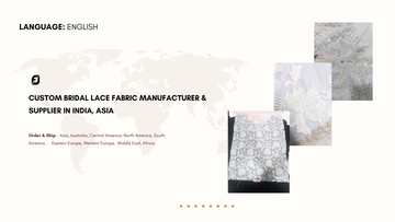 Custom Bridal Lace Fabric Manufacturer & Supplier in India, Asia