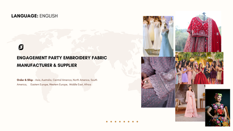 Engagement Party Embroidery Fabric Manufacturer & Supplier