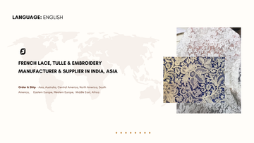 French Lace, Tulle & Embroidery Manufacturer & Supplier in India, Asia