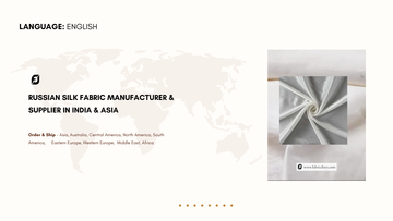 Russian Silk Fabric Manufacturer & Supplier in India & Asia