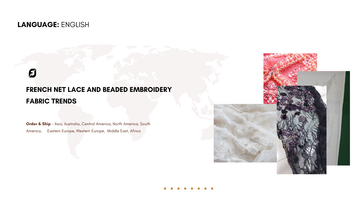 French Net Lace and Beaded Embroidery Fabric Trends