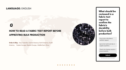 How To Read A Fabric Test Report Before Approving Bulk Production