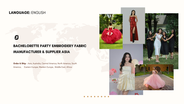 Bachelorette Party Embroidery Fabric Manufacturer & Supplier Asia