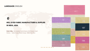 Mill Dyed Fabric Manufacturer & Supplier in India, Asia