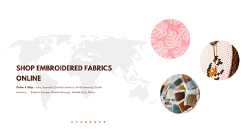 Shop Embroidered Fabrics Online