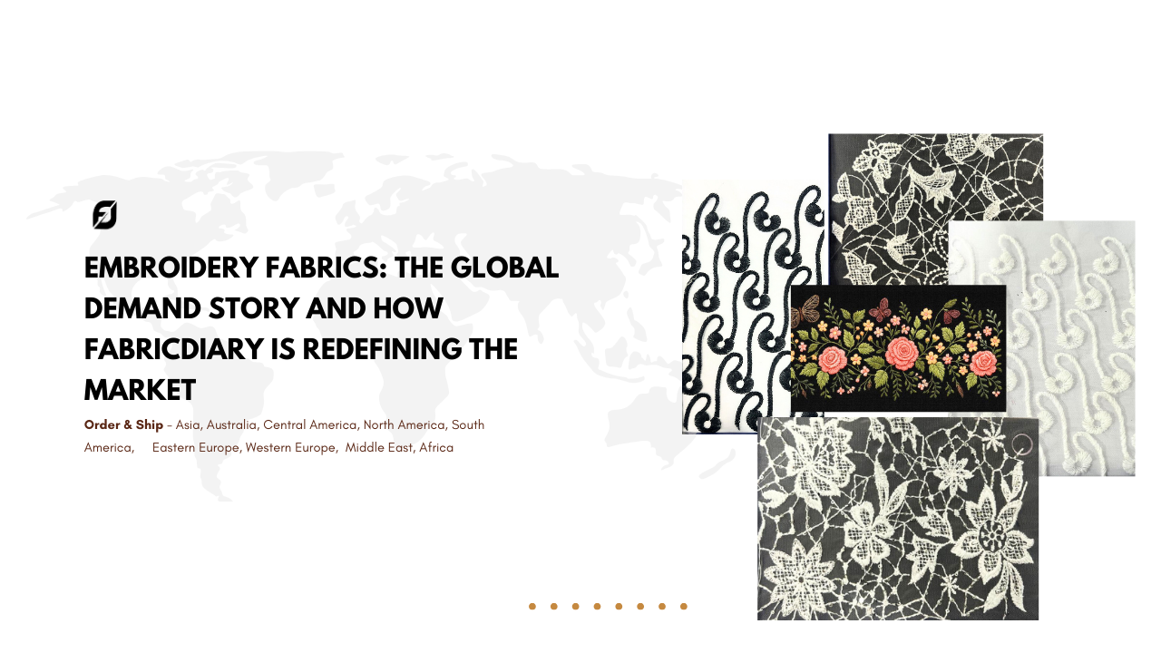 Embroidery Fabrics Online Wholesale & Custom