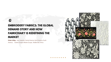 Embroidery Fabrics Online Wholesale & Custom