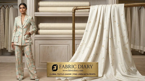 How Linen Satin Fabric Is Printed for Bulk Production