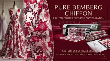 Pure Bemberg Chiffon Printed Fabric for Wholesale & Fashion Production