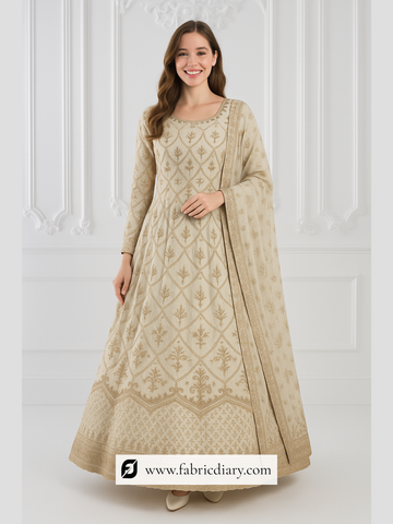 Anarkali Embroidery Fabric Online in Mumbai