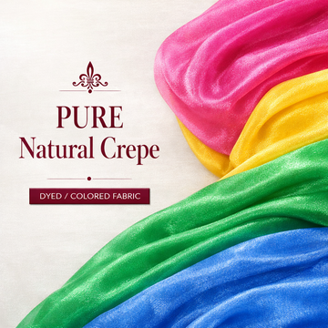 Natural Crepe Dyed Fabric