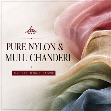 Nylon Chanderi Dyed Fabric