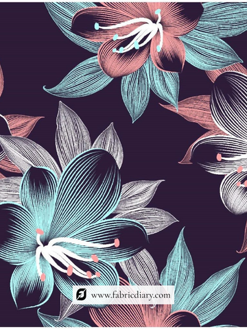 Natural Crepe Printed Fabric Online Assam @Bulk Rate