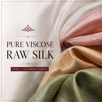 Viscose Raw Silk Dyed Fabric