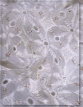 georgette eyelet embroidered fabric soft breathable textile