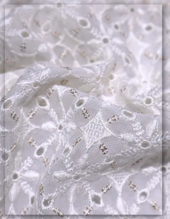 georgette eyelet fabric for women dress material premium quality