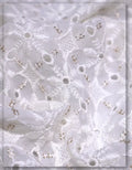 designer georgette eyelet embroidery fabric soft finish
