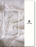 designer georgette lace fabric with eyelet embroidery europe style
