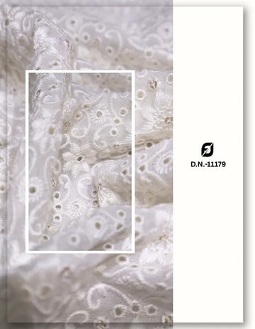 designer georgette lace fabric with eyelet embroidery europe style