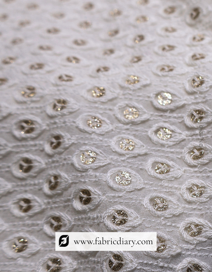 Premium Embroidered Georgette with 5mm Glitter Sequins