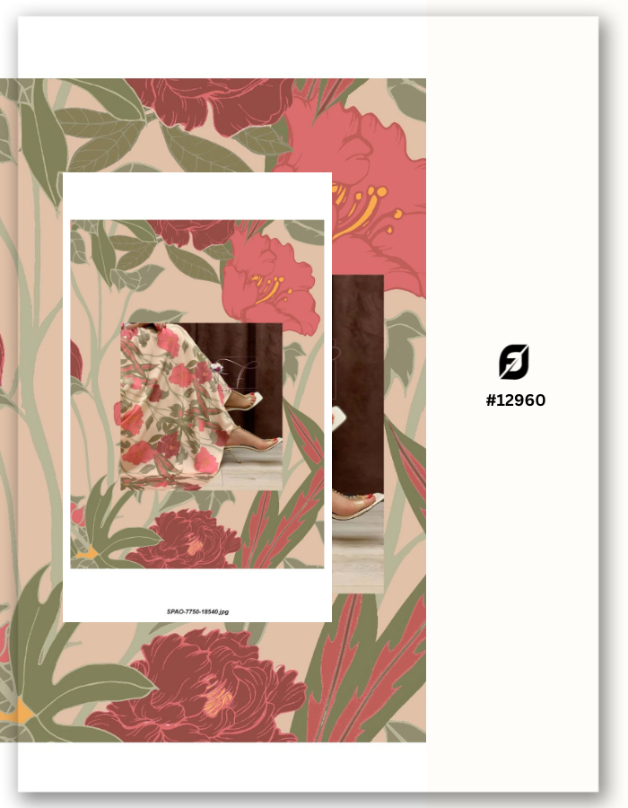 Customized Modal Satin Digital Print Fabric - Upload your Design- MF113 (Sample MOQ 100 Mtr/Yard)
