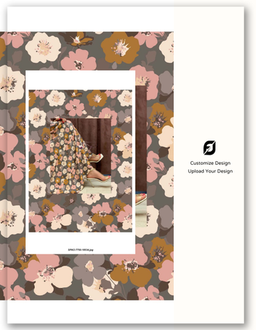 Customized Natural Crepe Digital Print Fabric - Upload your Design- MF116 (Sample MOQ 100 Mtr/Yard)
