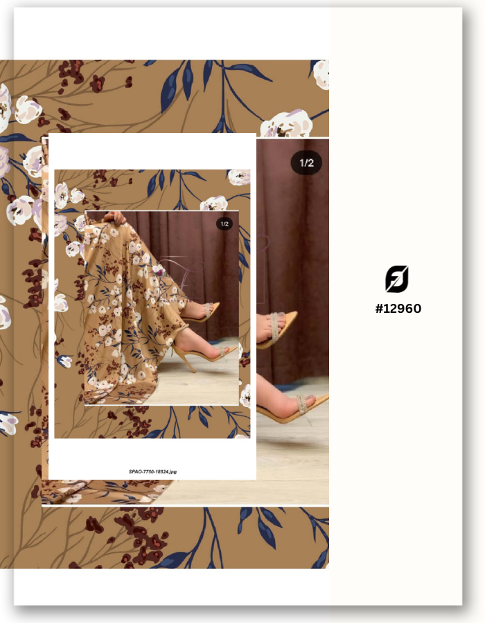 Customized Santon Digital Print Fabric - Upload your Design- MF124 (Sample MOQ 100 Mtr/Yard)