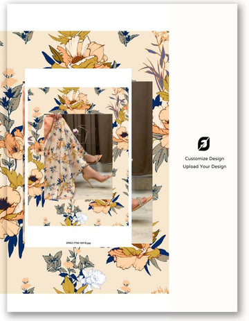 Customized Chiffon Digital Print Fabric - Upload your Design- MF153 (Sample MOQ 100 Mtr/Yard)