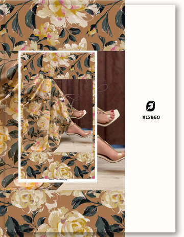 Customized Cotton Flex Digital Print Fabric - Upload your Design- MF131 (Sample MOQ 100 Mtr/Yard)