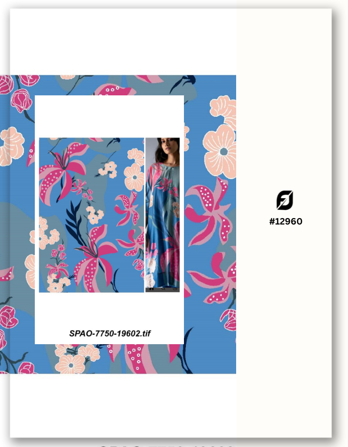 Customized Chinon Digital Print Fabric - Upload your Design- MF102 (Sample MOQ 100 Mtr/Yard)
