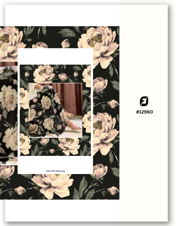 Customized Organza Digital Print Fabric - Upload your Design- MF103 (Sample MOQ 100 Mtr/Yard)
