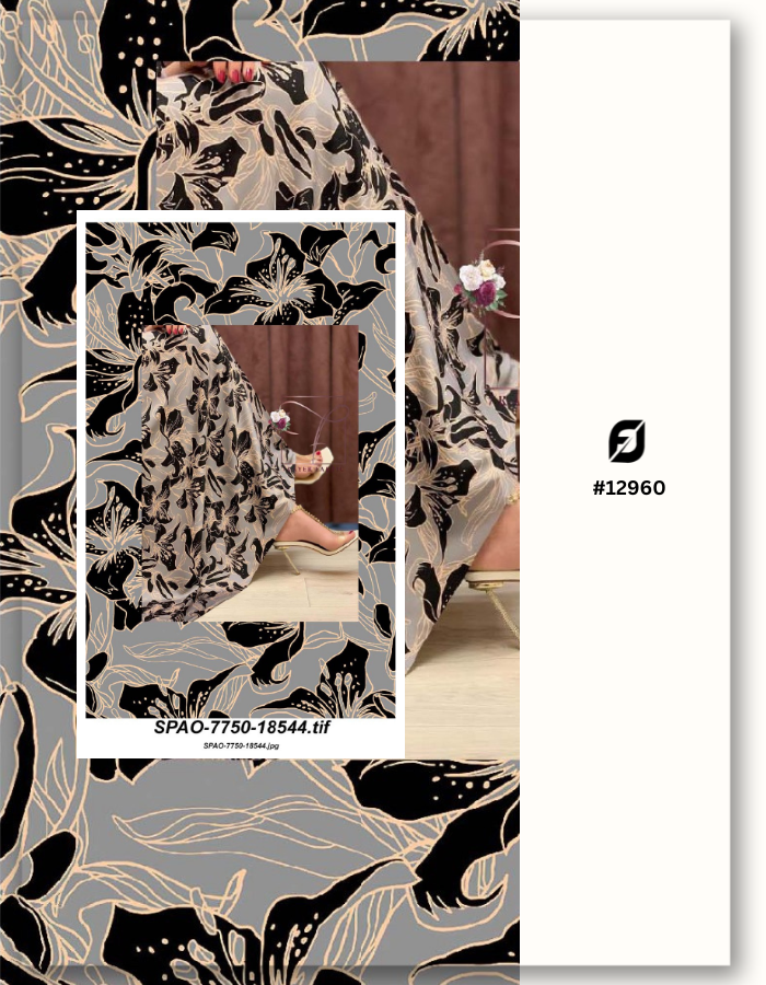 Customized Raw Silk Digital Print Fabric - Upload your Design- MF106 (Sample MOQ 100 Mtr/Yard)