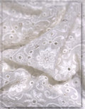 soft georgette lace fabric with eyelet work designer quality