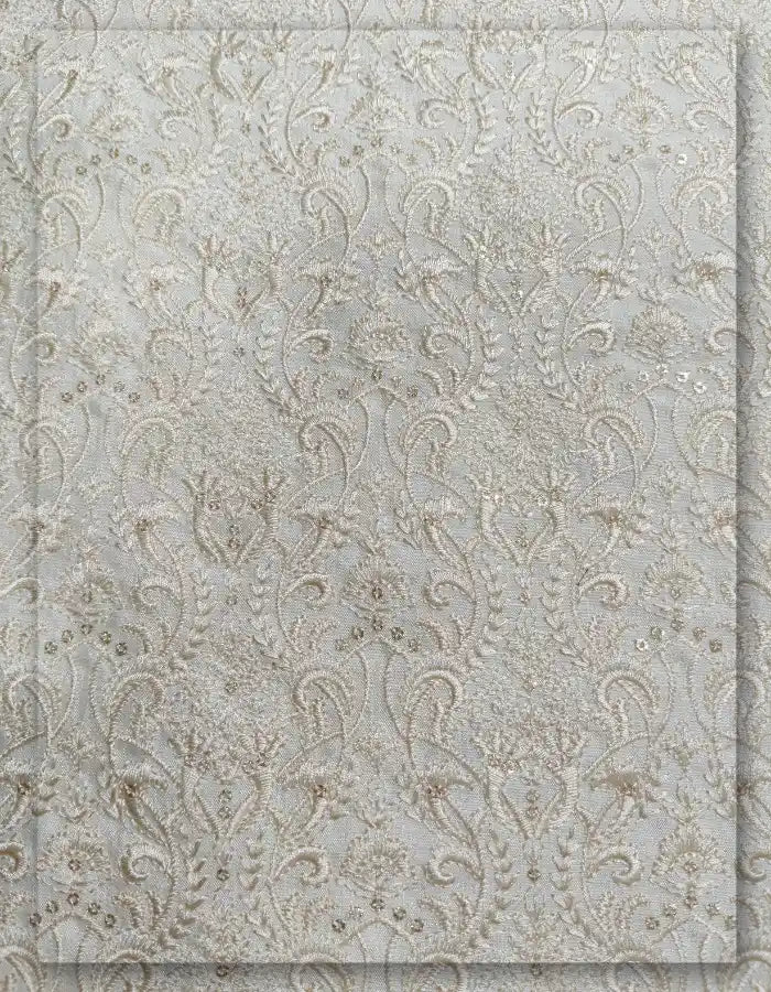 Luxury Sherwani Embroidery Fabric for Wedding Season - 13883