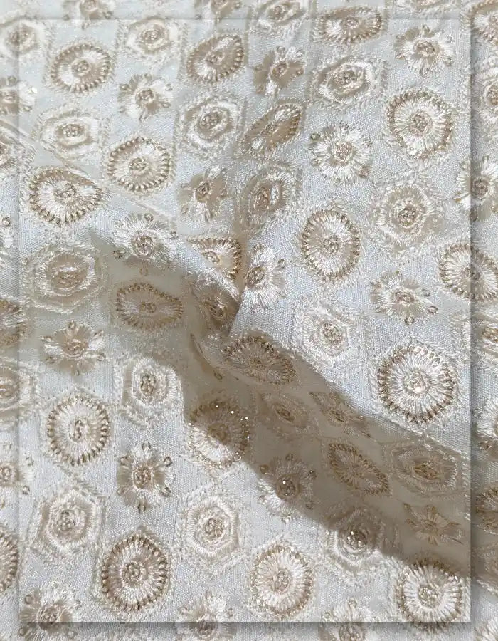 Luxury Embroidered Sherwani Fabric for Groom Collection - 13887
