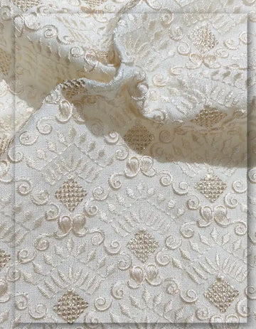 Premium Men's Wedding Sherwani Embroidery Fabric - 13888