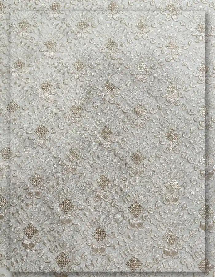 Premium Men's Wedding Sherwani Embroidery Fabric - 13888