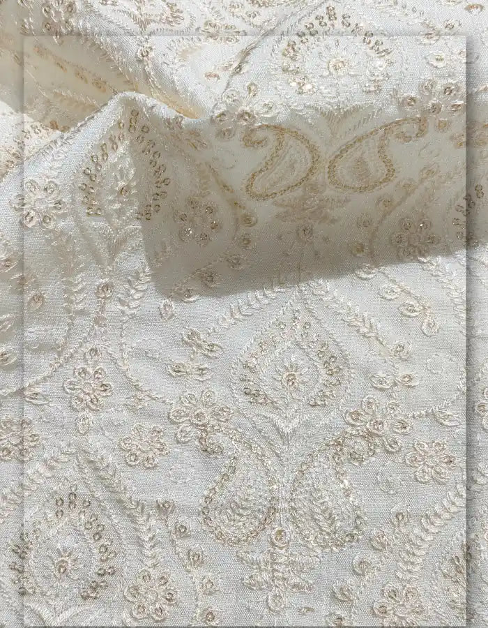 Royal Embroidered Sherwani Fabric for Men - 13889