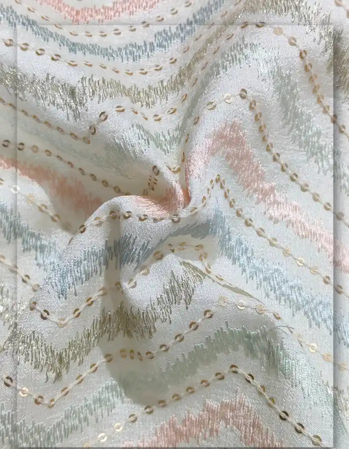 Premium Floral Sherwani Embroidery Fabric