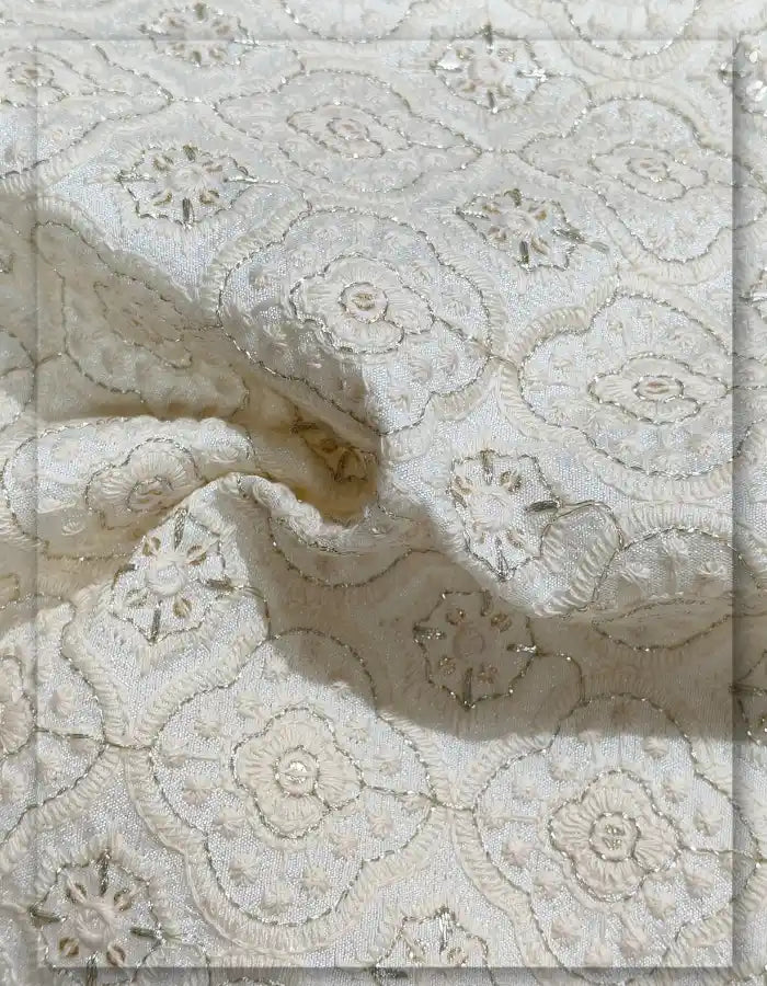 Indo Western Sherwani Embroidery Fabric for Men - 13960