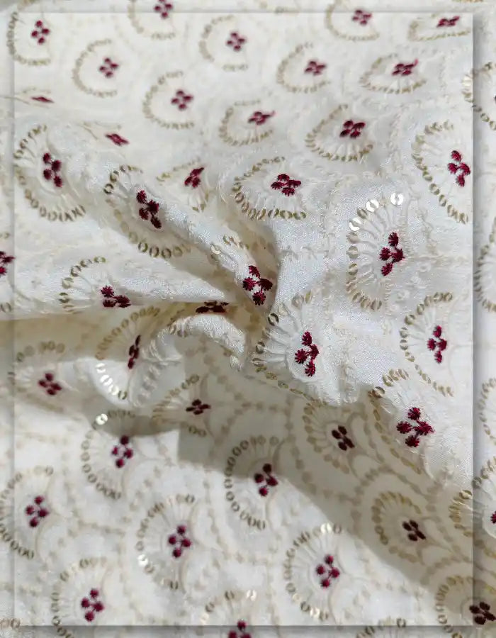 Premium Groom Sherwani Embroidery Fabric Collection - 14015