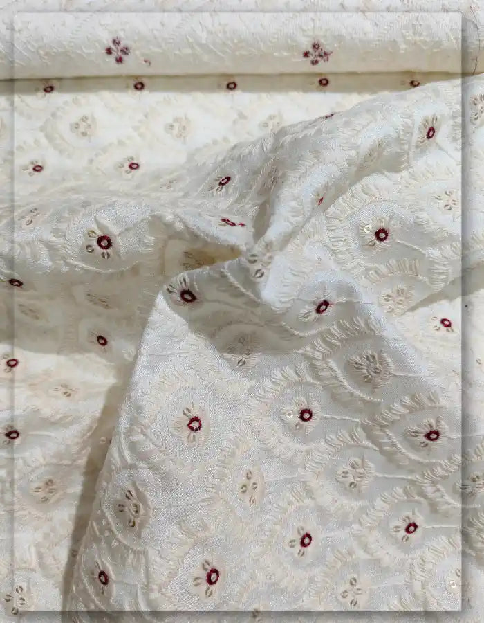 Designer Sherwani Embroidery Fabric for Ethnic Wear
