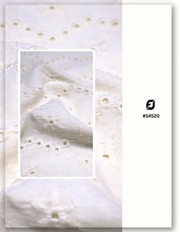 Cotton Eyelet Fabric for European Summer Dresses #14520