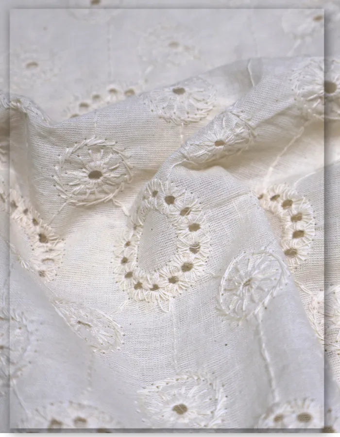 Soft Summer Broderie Anglaise Cotton Fabric
