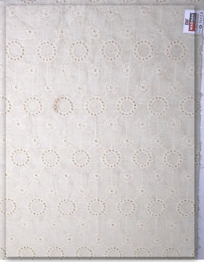 Broderie Anglaise Hakoba Cotton Fabric for Kurtis