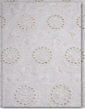 Stylish Hakoba Cotton Fabric with Eyelet Pattern