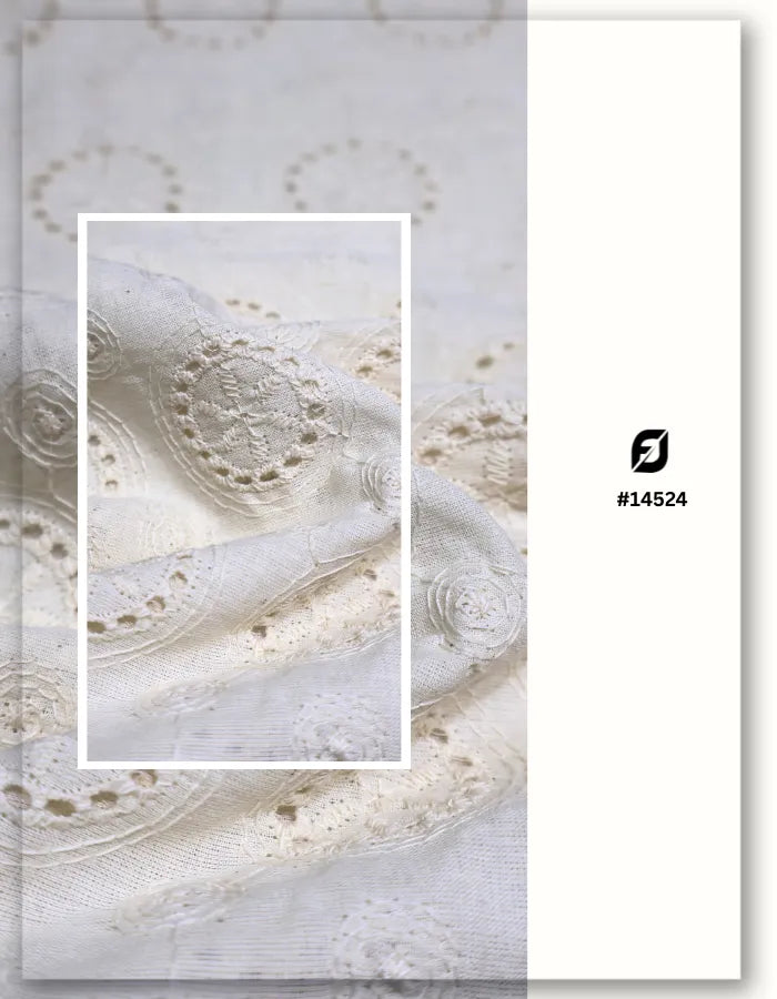 Lightweight Cotton Eyelet Lace Fabric