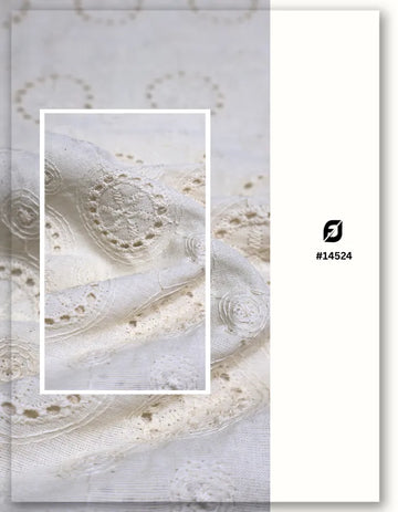Lightweight Cotton Eyelet Lace Fabric