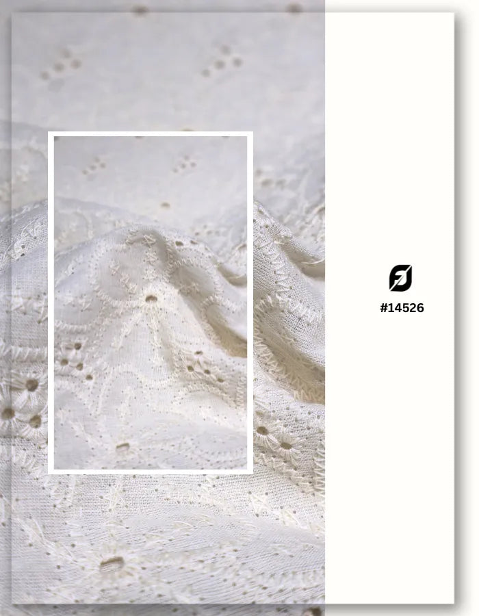 Stylish Cotton Lace Hakoba Embroidery Fabric